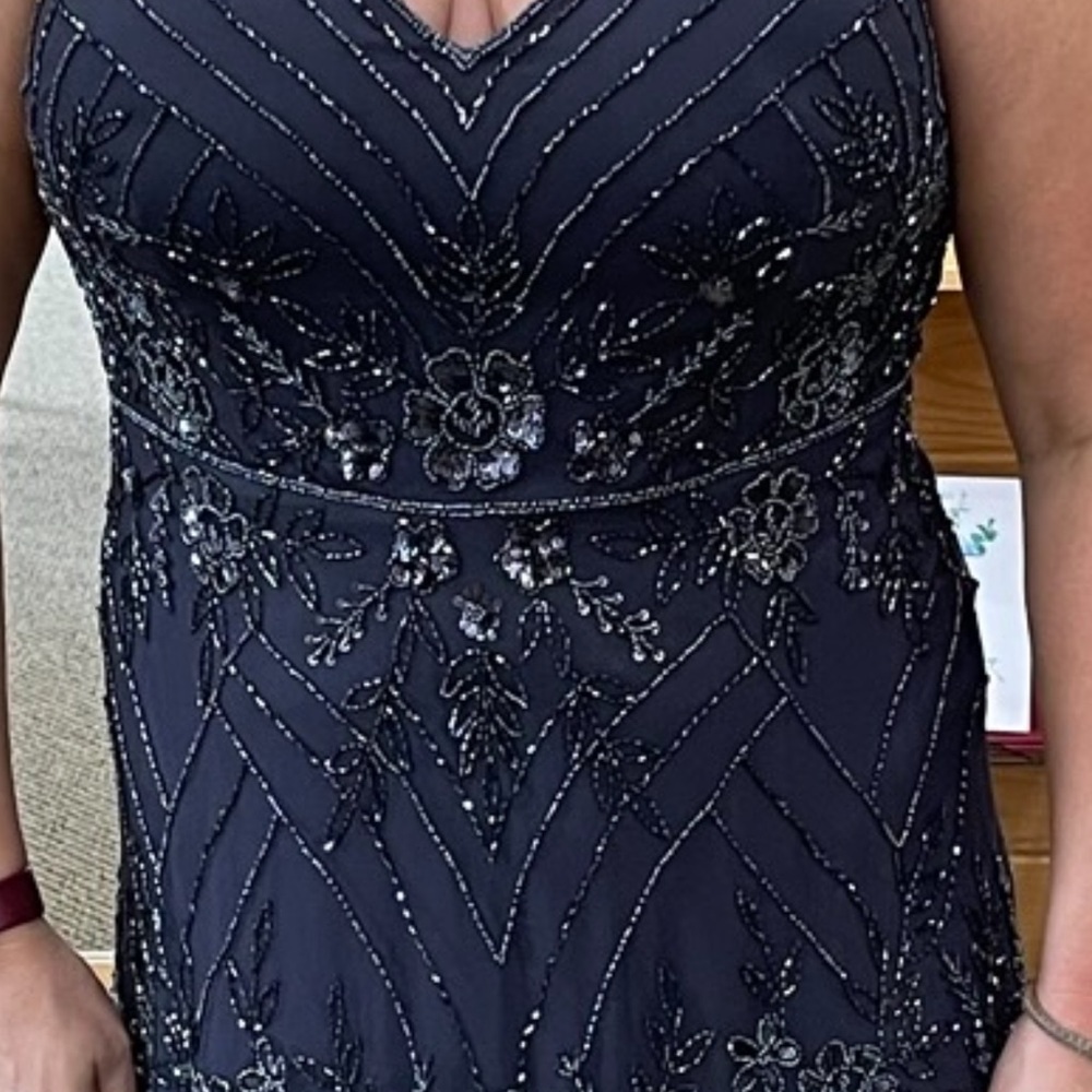 Adrianna Papell Platinum Evening Gown, Style 40368,